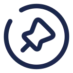 Pin Circle SVG Icon